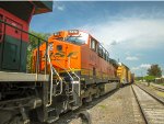 BNSF ES44AC Locomotive in a consist